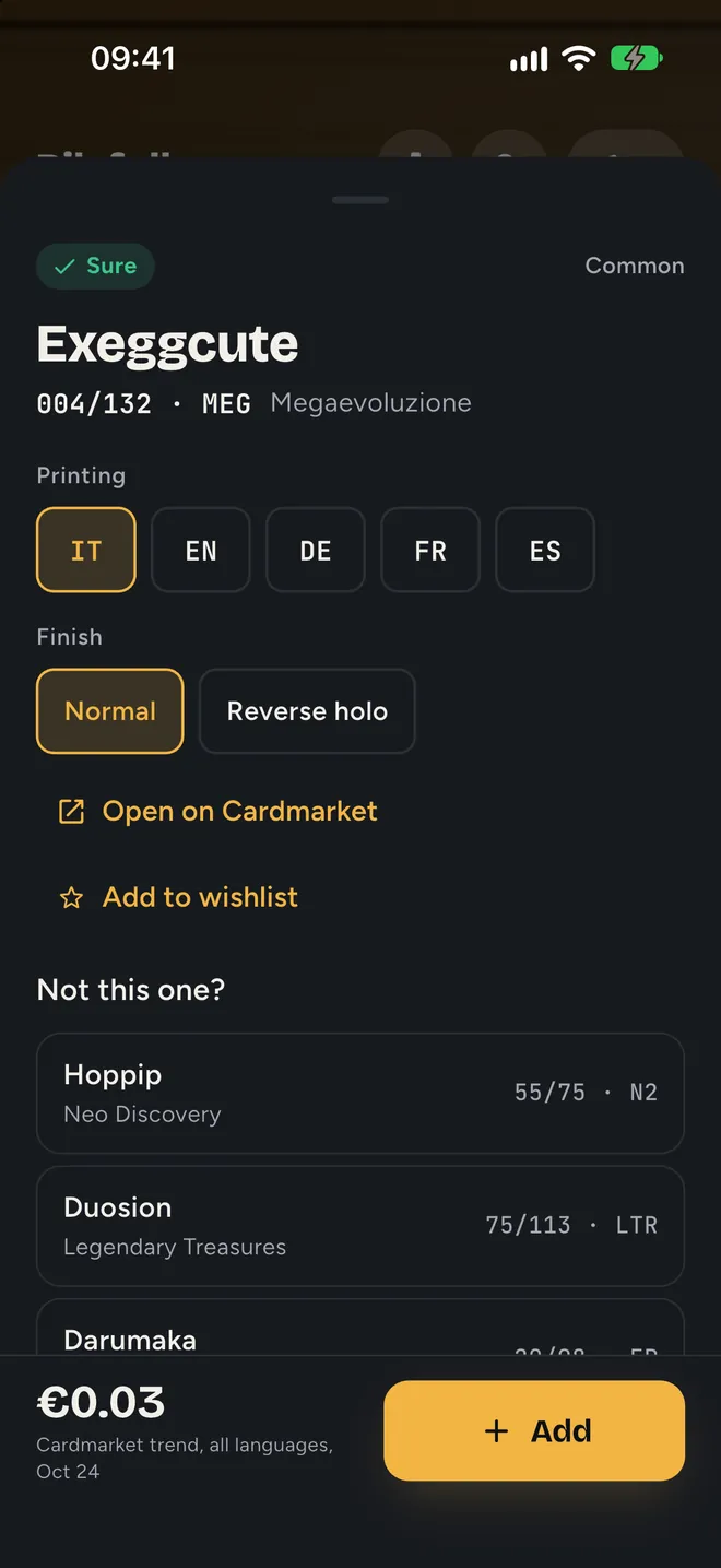 Pilefall: TCG Card Scanner